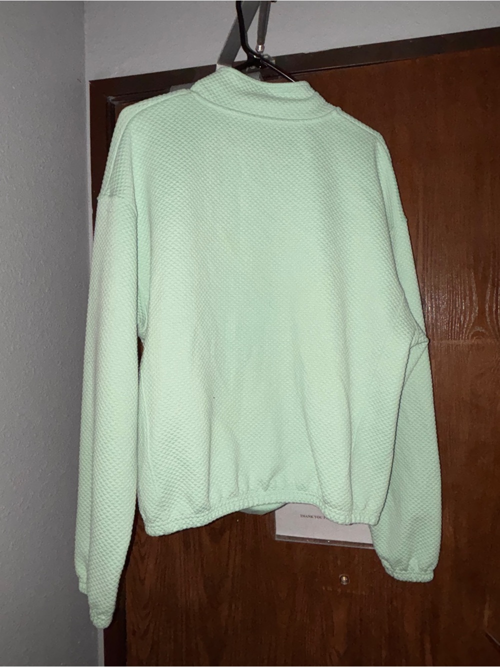 ZYIA Mint Green Quarter-Zip Pullover - Picture 4 of 4